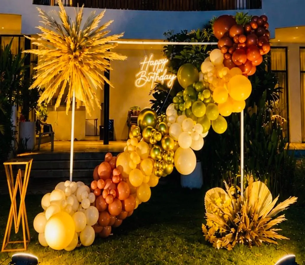 Birthday event setup.